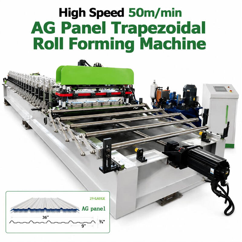 ZTRFM Ameri-Cana trapezoidal roof panel roll forming machine for waterproof metal roofing production