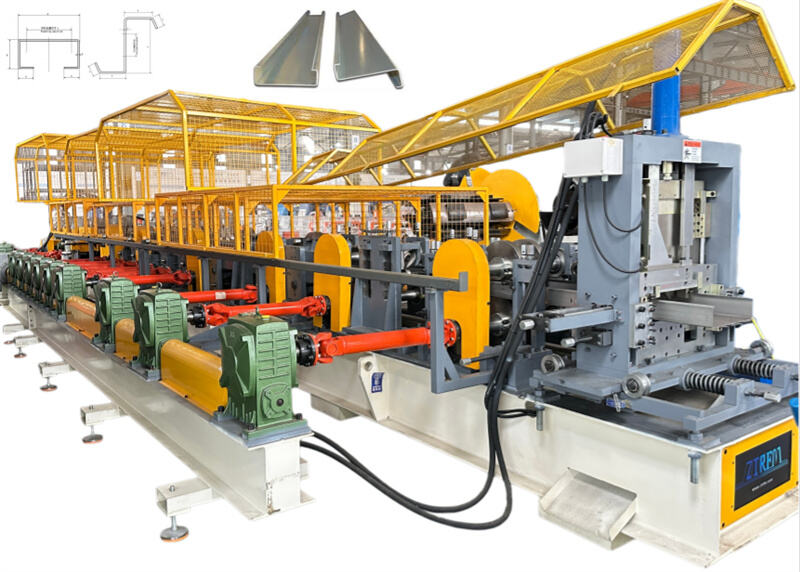 Zhongtuo 37m/min Steel C & Z Purlin Machine with Automatic Size Change Automatic C Z Purlin Roll Forming Machine