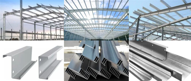 Heavy Duty C Z Purlin Machine Producing Galvanized Steel Purlins