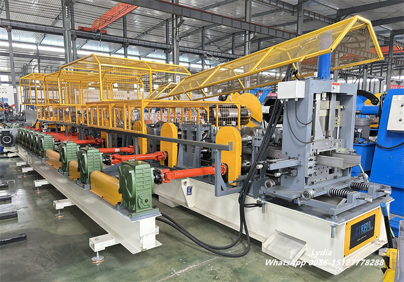 Automatic C Z Purlin Roll Forming Machine with Servo Motor and Gearbox Transmission