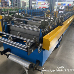 Cassette Facade03 steel sheet leveling and feeding system 3+4+3 rollers for facade cassette roll forming machine