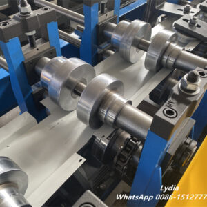 Cassette Facade18 main roll forming machine for Dri-Design cassette metal facade panel production with GCr15 rollers