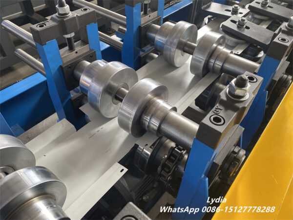 Cassette Facade18 main roll forming machine for Dri-Design cassette metal facade panel production with GCr15 rollers
