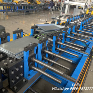 Cassette Facade22 hydraulic corner cutting system for rainscreen facade cassette panel forming machine Cr12MoV blade
