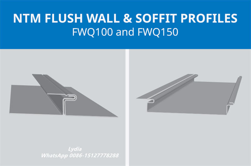 Flush wall panel profile produced by ZTRFM roll forming machine