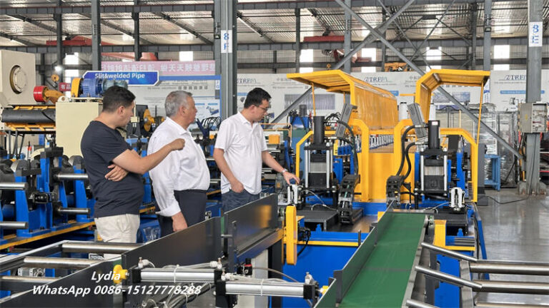 One Line Two Profile Hat Channel Roll Forming Machine production line
