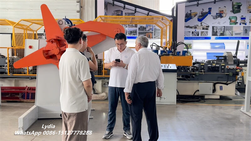 One Line Two Profile Hat Channel Roll Forming Machine production line