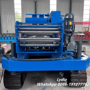 Hydroponic Hanging Gutter001 Portable greenhouse gutter roll forming machine with crawler chassis