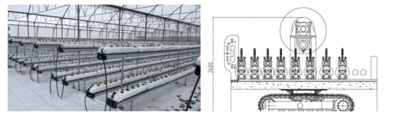 Hydroponic Hanging Gutter007 Greenhouse gutter roll forming machine for hydroponic farming