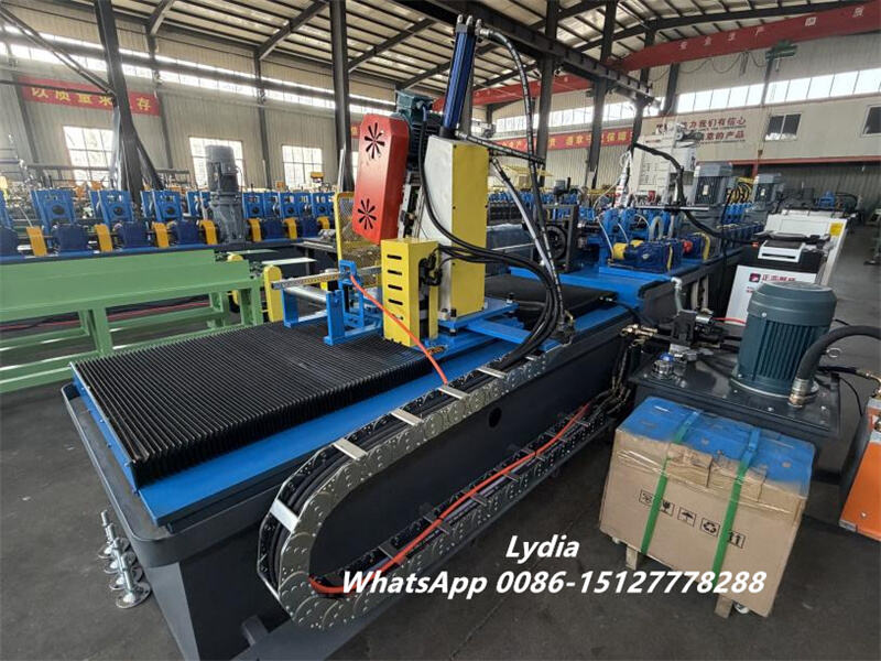 Zhongtuo Automatic Flying Saw Cutting Laser Welded Tube Roll Forming Line Laser Welding Galvanized Steel Fence Tube Roll Forming Line