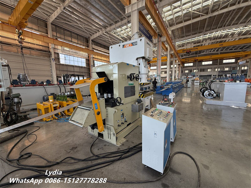 Warehouse storage rack upright manufacturing machine
