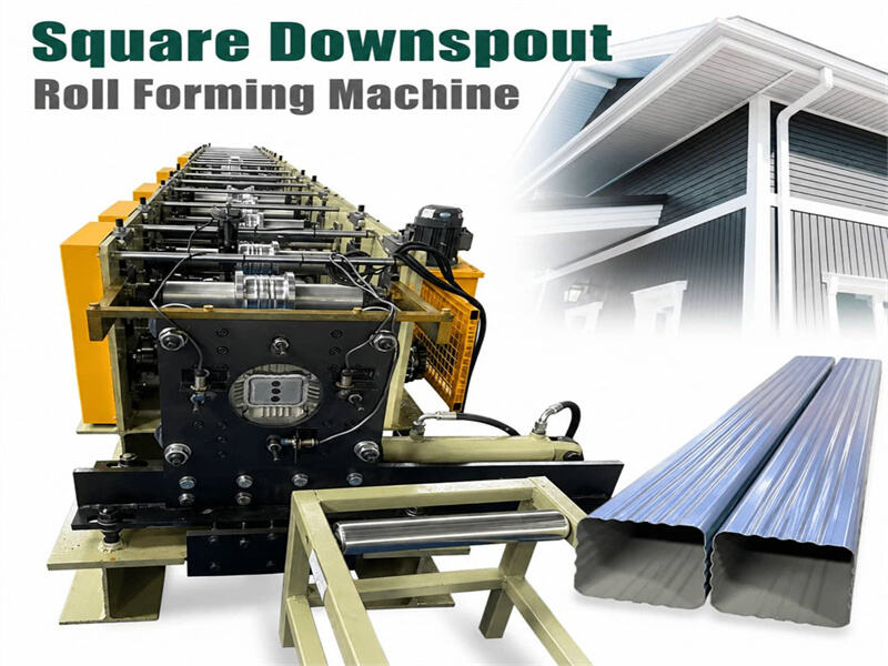 Rainwater Downpipe101 Square Rainwater Downpipe Roll Forming Equipment