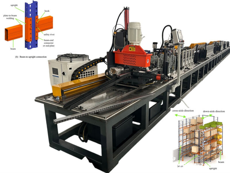 Upright Box Beam08 Rack Upright Making Machine