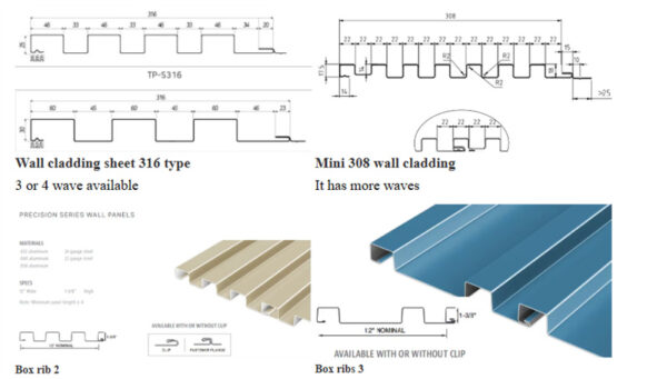 Wall Cladding Machine03 Hydraulic Wall Cladding Sheet Roll Forming Machine