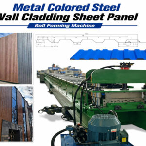 Wall Cladding001 Metal Colored Steel Wall Cladding Sheet Panel Roll Forming Machine