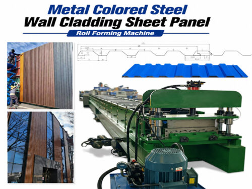 Metal Colored Steel Wall Cladding Sheet Panel Roll Forming Machine