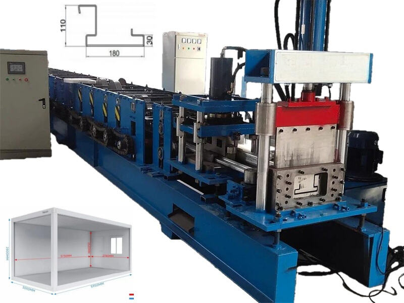 Container House Beam Roll Forming Machine for Steel Frame Production