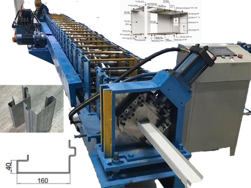 container beam machine02 Container House Beam Roll Forming Machine for Steel Frame Production