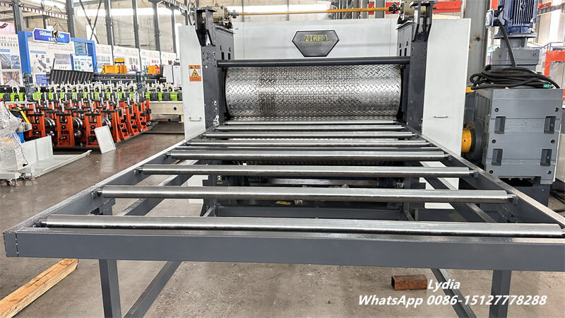 Zhongtuo Heavy Duty Steel Plate Embossing Machine Coil Embossing Machine for 1.2-5mm Carbon Steel 4 Metal sheet embossing production line