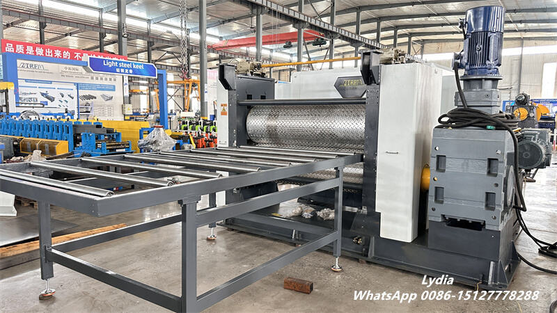Zhongtuo Heavy Duty Steel Plate Embossing Machine Coil Embossing Machine for 1.2-5mm Carbon Steel 5 Metal sheet embossing production line