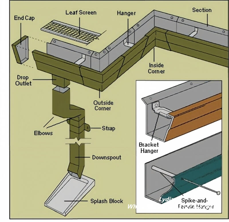 Gutter Cover Roll Forming Machine for K-Style Gutter Protection