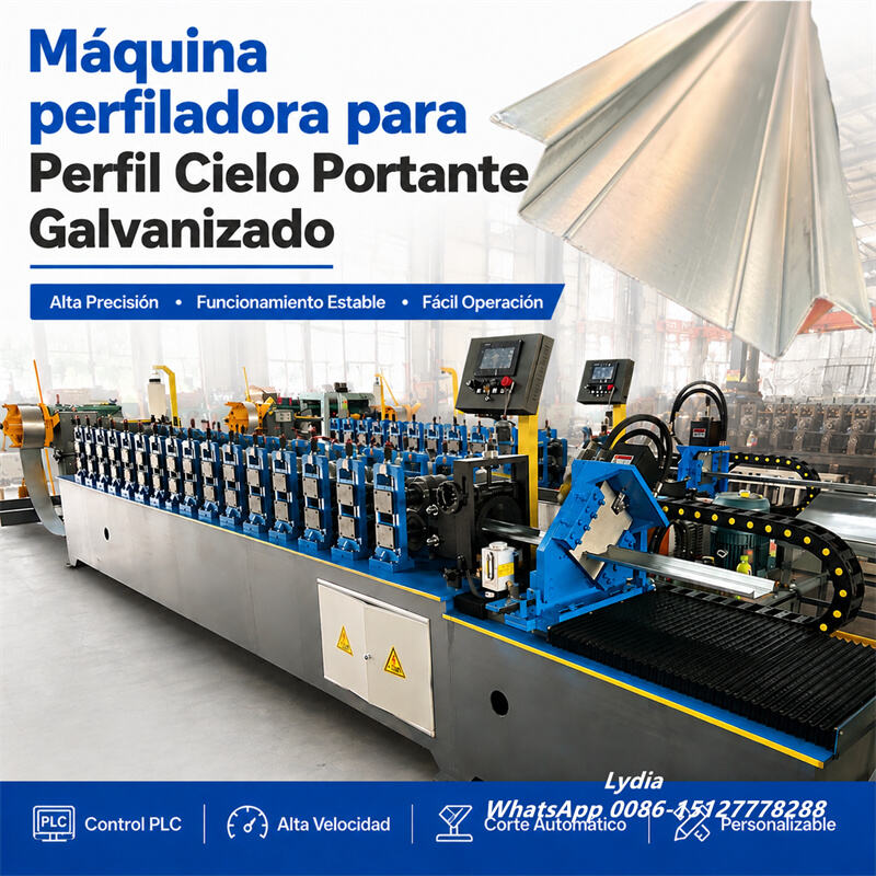 Omega ceiling profile roll forming machine with 14 rollers