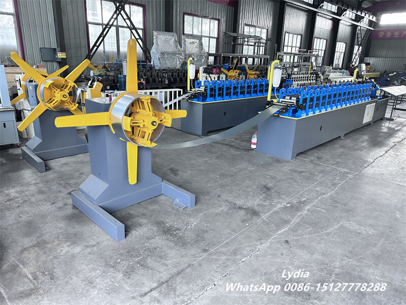 Omega roll forming machine with 3 ton manual decoiler