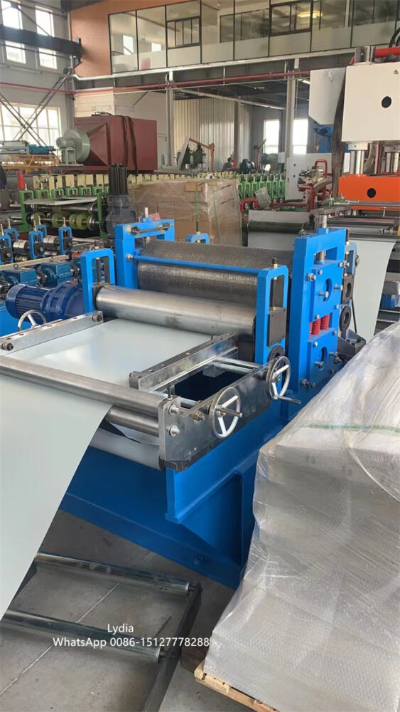 PU Garage Door Machine13 garage door sheet leveling and servo feeding machine