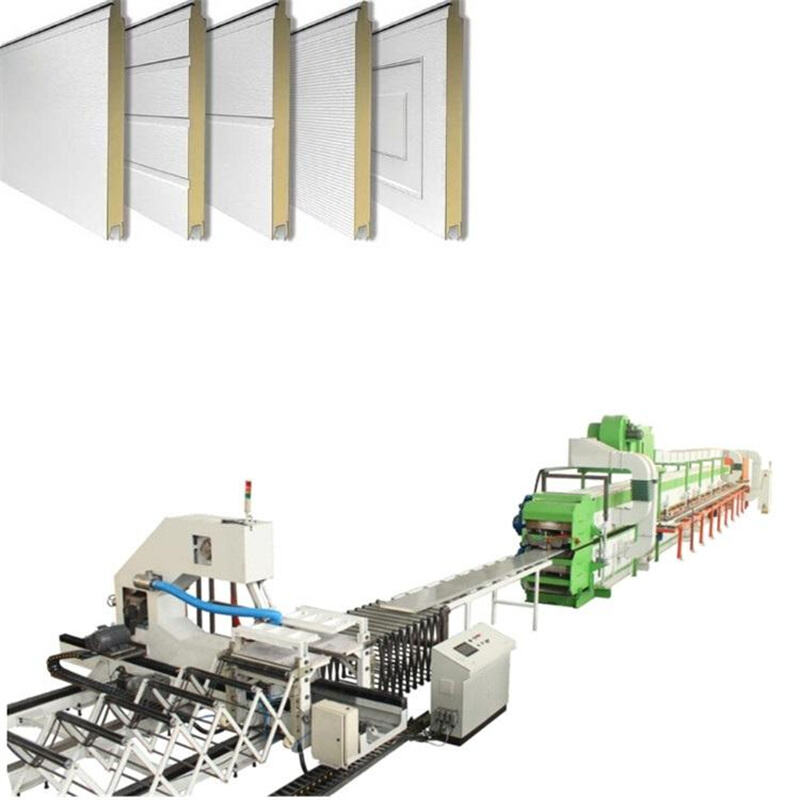 PU Garage Door02 Zhongtuo PU Garage Door Roll Forming Machine Insulated Panel Production Line