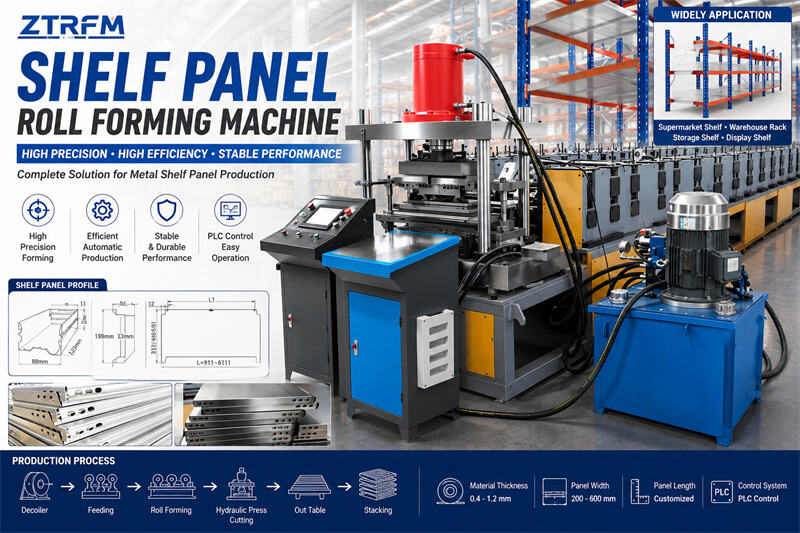 Shelf Panel 01 Zhongtuo Shelf Panel Roll Forming Machine Pallet Rack Roll Forming Machine