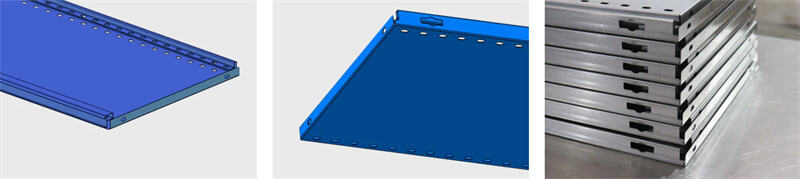 Steel Shelf Panels Produced by Roll Forming Machine