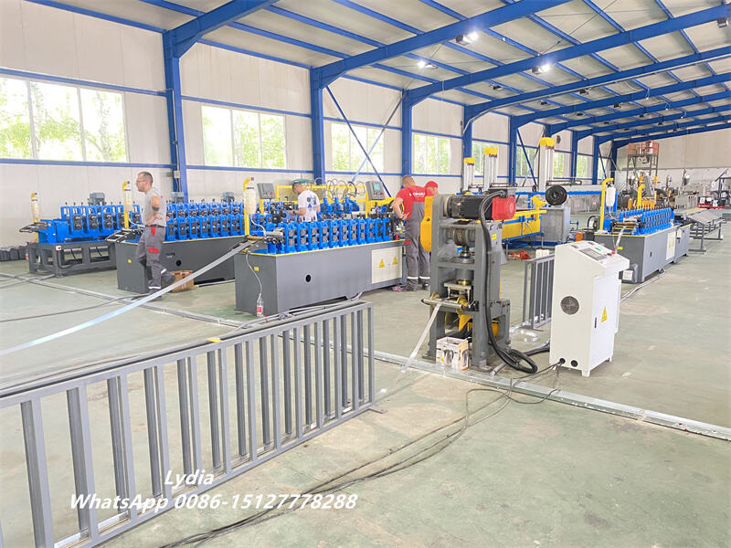 Fully automatic metal stud and track roll forming machine with auto palletizing system