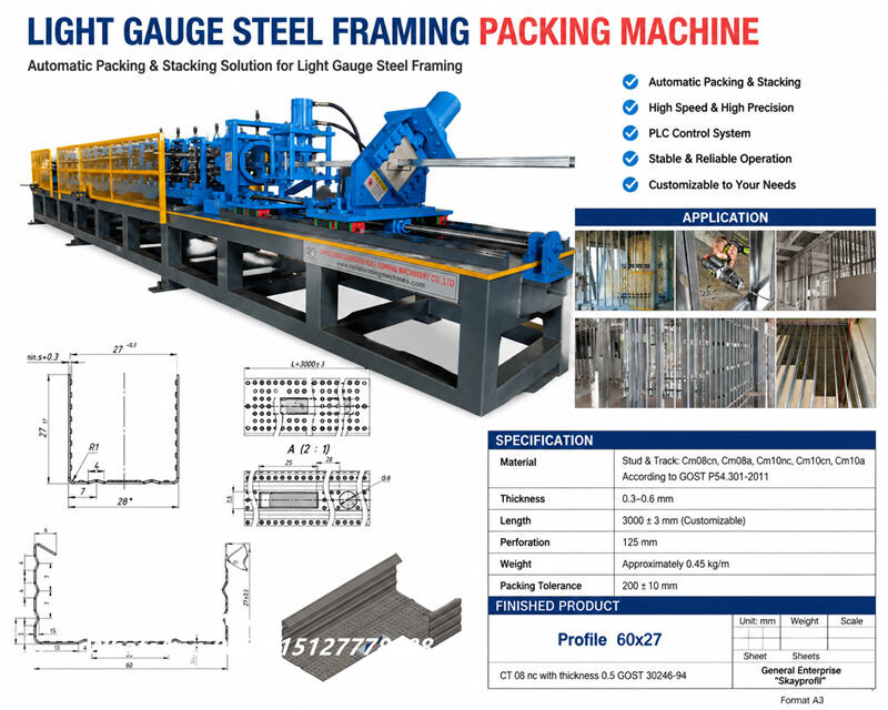 stud101 Zhongtuo Fully Automatic Metal Stud and Track Roll Forming Machine CD UD UW CW Steel Framing Production Line