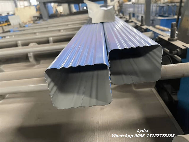 Square Metal Downspout Produced by Roll Forming Machine