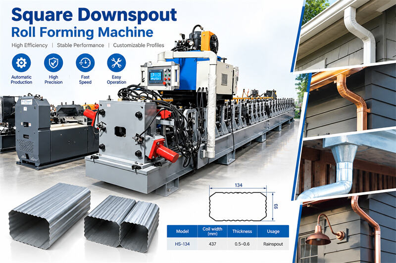Downspout Pipe Roll Forming Machine