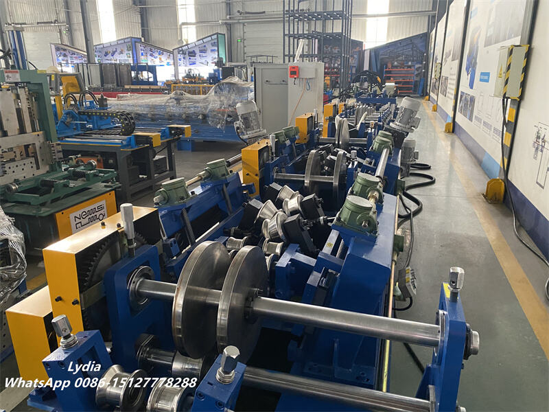 Omega purlin roll forming machine full production line
