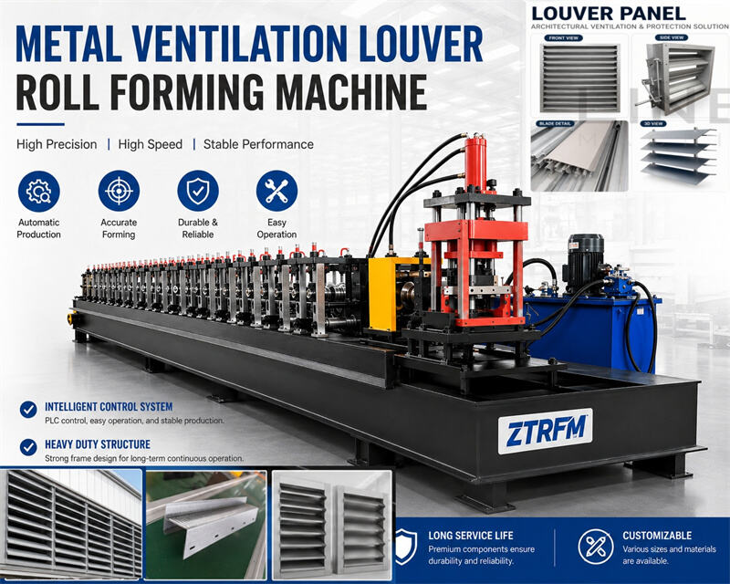 Metal Ventilation Louver Roll Forming Machine