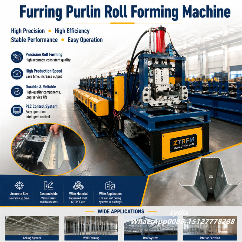 Omega Purlin Roll Forming Machine03 Omega purlin roll forming making machine