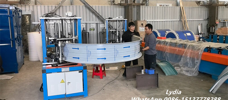 standing seam curving machine