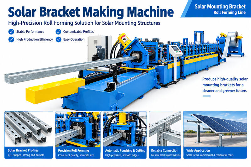 Solar Channel Roll Forming Machine