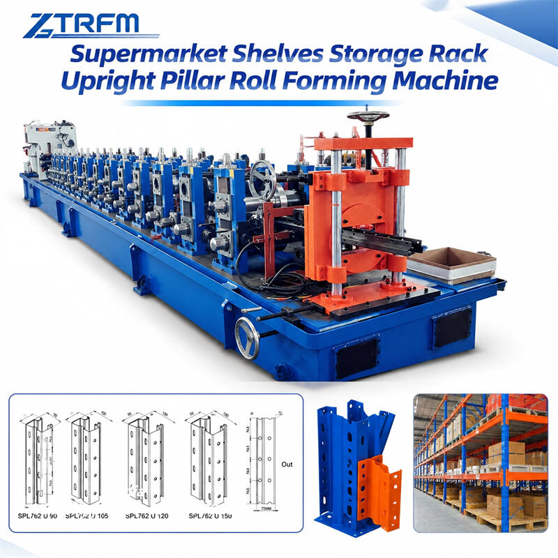 upright Roll Forming Machine01 Zhongtuo Heavy Duty Upright Rack Roll Forming Machine Warehouse Racking ZTRFM